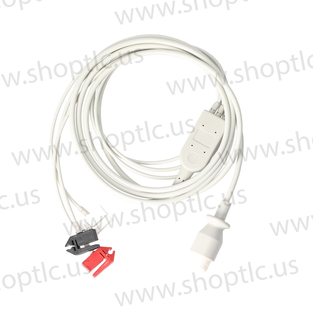 Philips Compatible ECG Cable 3 Leadwires 8 Pin AHA Pinch/Grabber Connector - EA035C3A