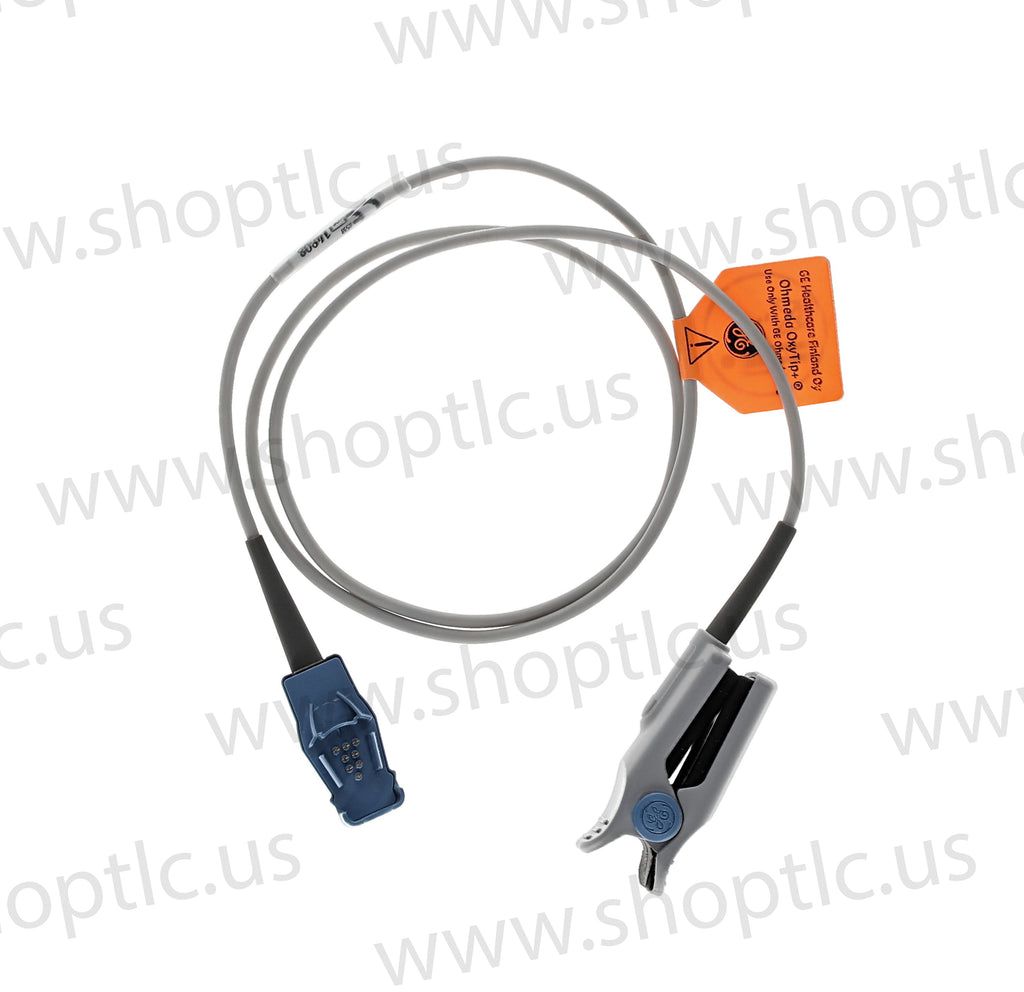 GE Datex-Ohmeda Spo2 Finger Sensor Cable OxyTip+, 1M/3.3 ft - OXY-F-UN