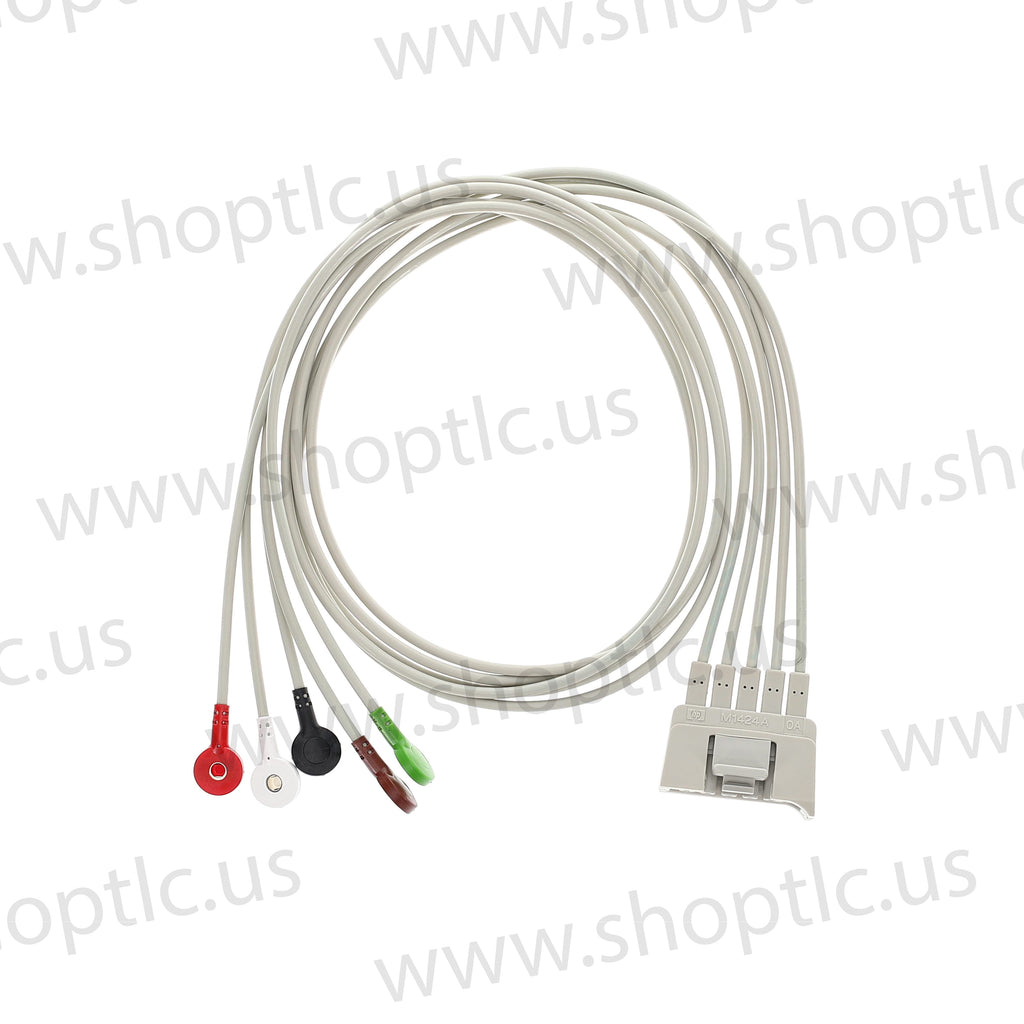 Philips HP 5-Lead Set, Snap - M1424A