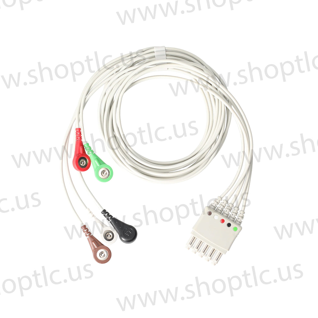 5-Lead Set Multi-Link Leadwire AHA Snap - EDG040S5A