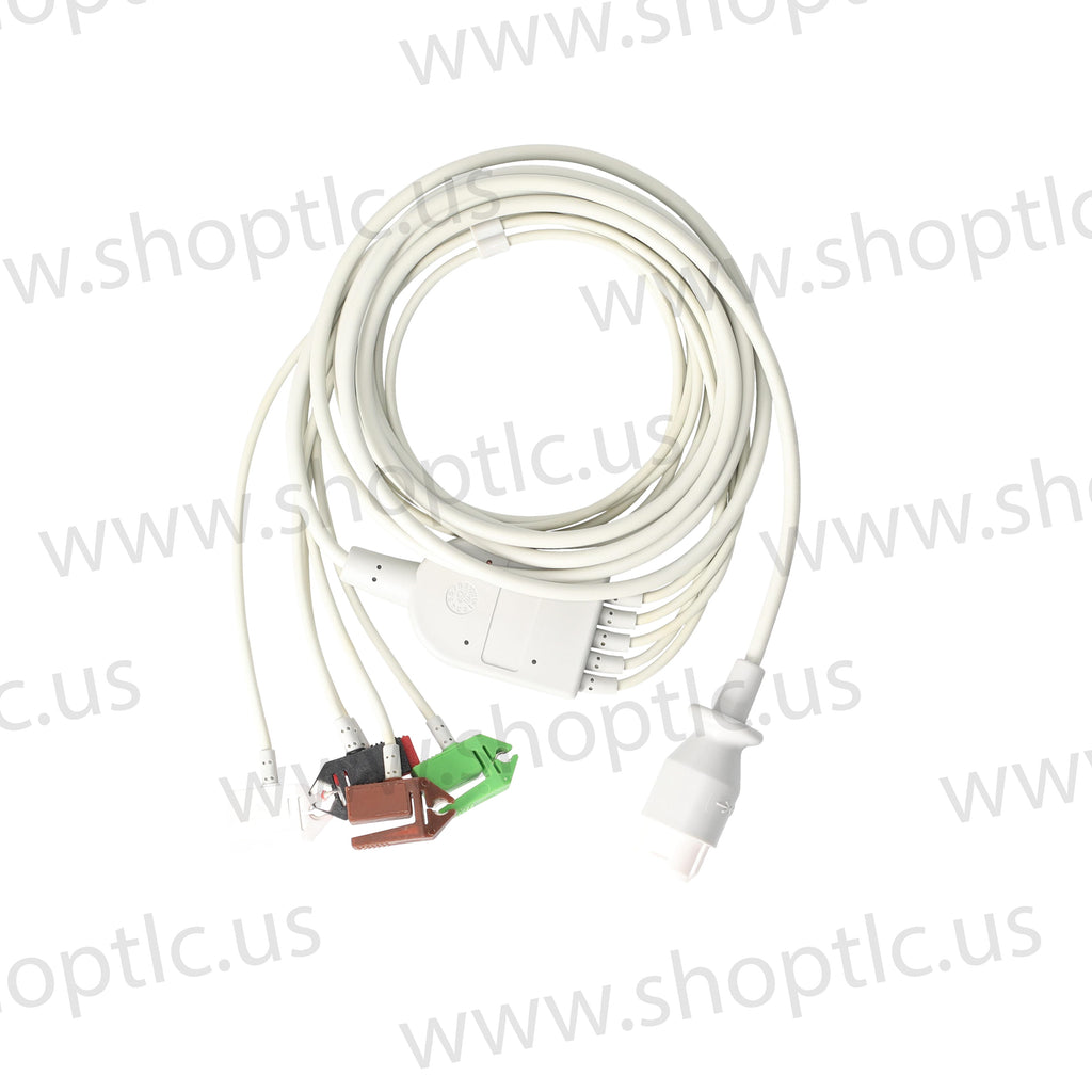 ECG Trunk Cable, 5-Lead Grab, 7ft., 29in. Leads - EA035C5A